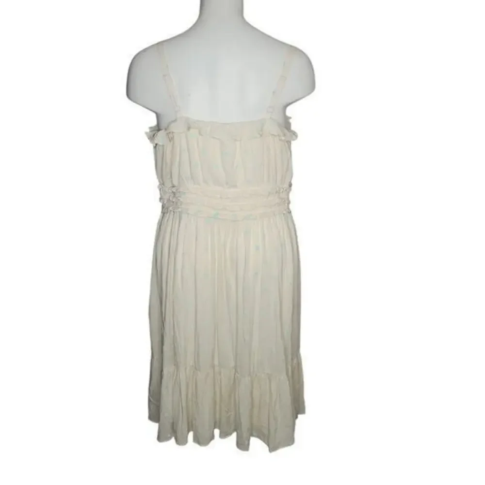 Torrid Womens Maxi Summer Dress Size 3X Tiered Floral Ruffles Smocked Yellow New